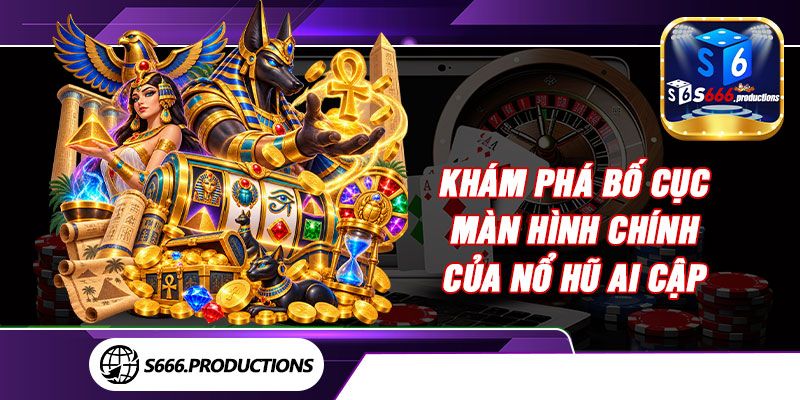 Khám phá bố cục màn hình chính của Nổ Hũ Ai Cập 